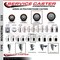 Service Caster 4'' SS Maroon Poly Swivel 1-3/8'' Expanding Stem Caster Total Lock Brake SCC-SSEXTTL20S414-PPUB-MRN-138 - alternate 3